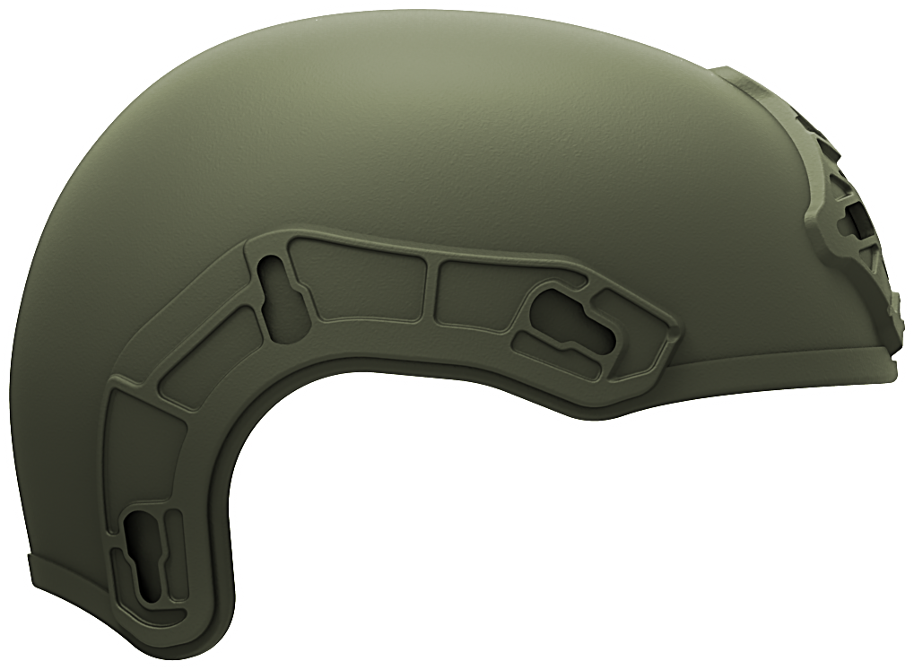 Vista lateral del sistema de casco Bonowi MTEK Flux