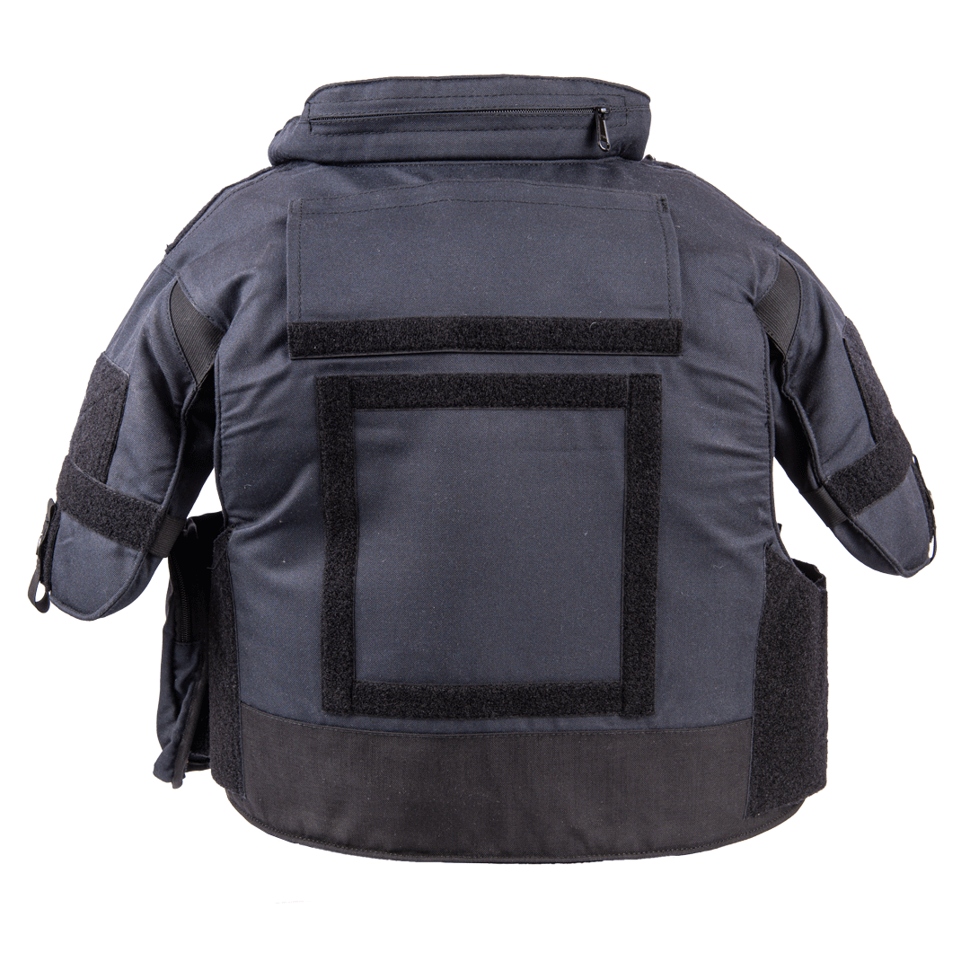 Body protection vest A2 with long shoulders back