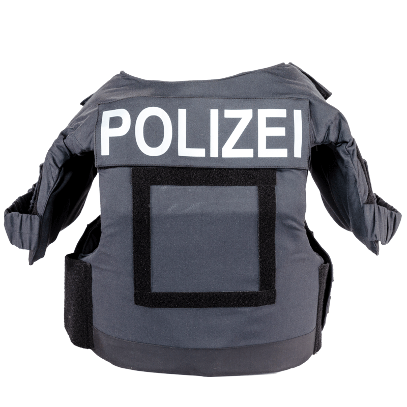 Body protection vest A2 with long shoulders back