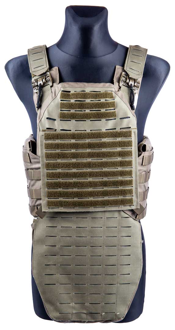 Plate carrier modular olive front